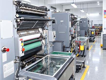Heidelberg offset presses on the Tur production floor